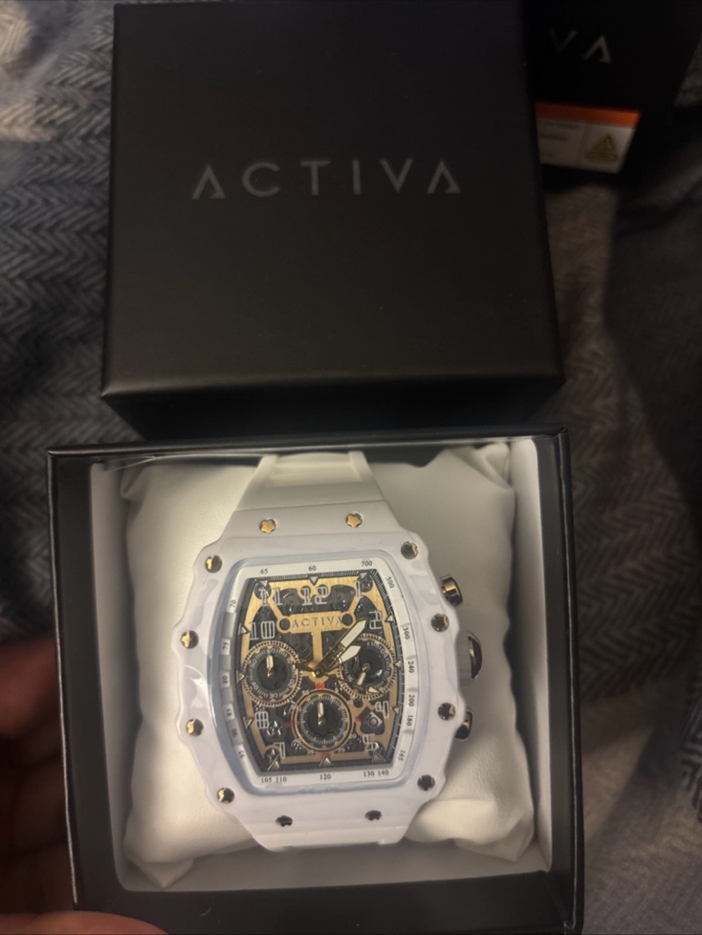 ACTIVA Men's White Chronograph Sport Watch
